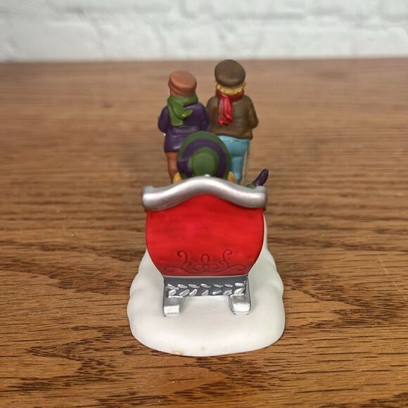 Dept 56 Winter Sleighride & Fish Monger Heritage Village Collection EUC - Picture 6 of 10